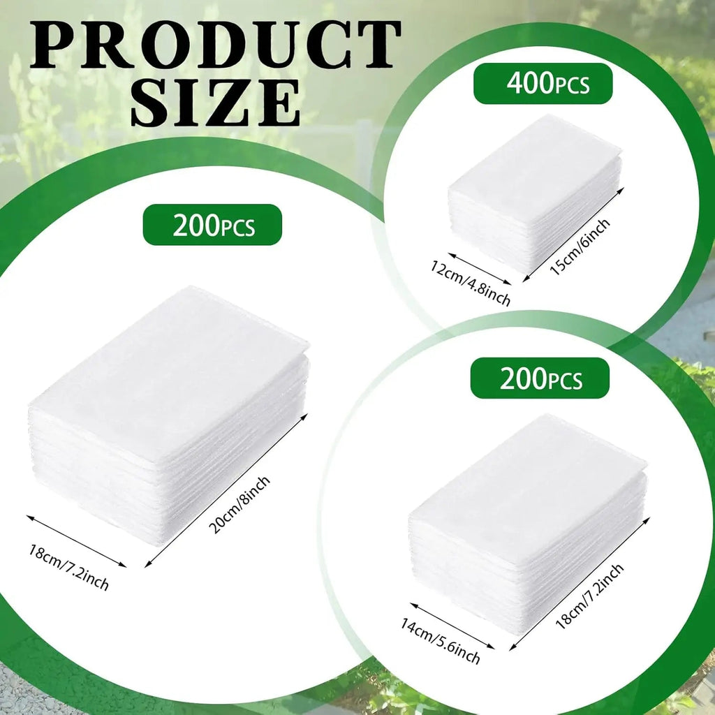 100/1000pcs Degradable Non-woven Plant Grow Bags Sapling Seed Nursery Bag Grow Pockets Planting Cultivation Pouches Garden Tools Le Coin Vert
