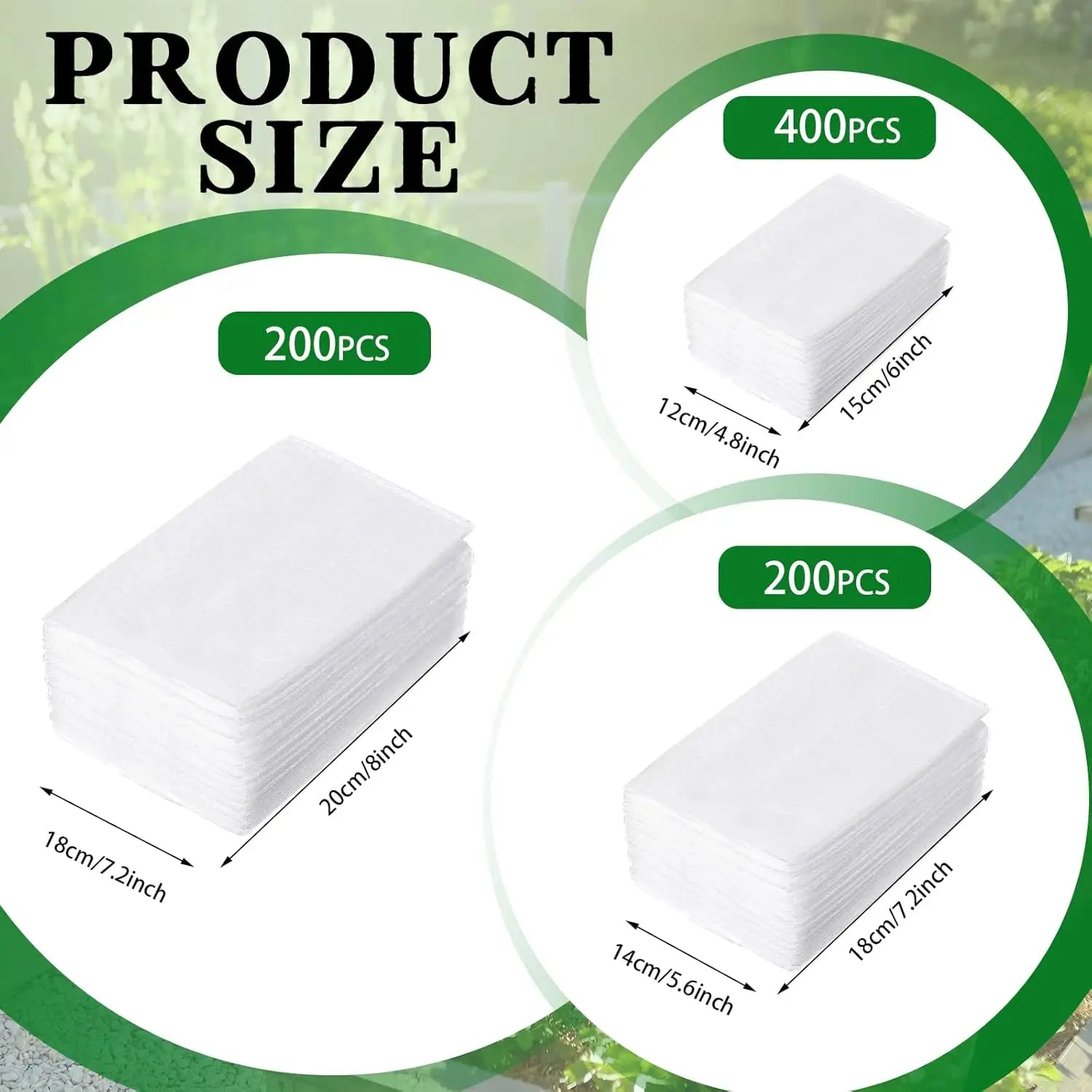 100/1000pcs Degradable Non-woven Plant Grow Bags Sapling Seed Nursery Bag Grow Pockets Planting Cultivation Pouches Garden Tools Le Coin Vert