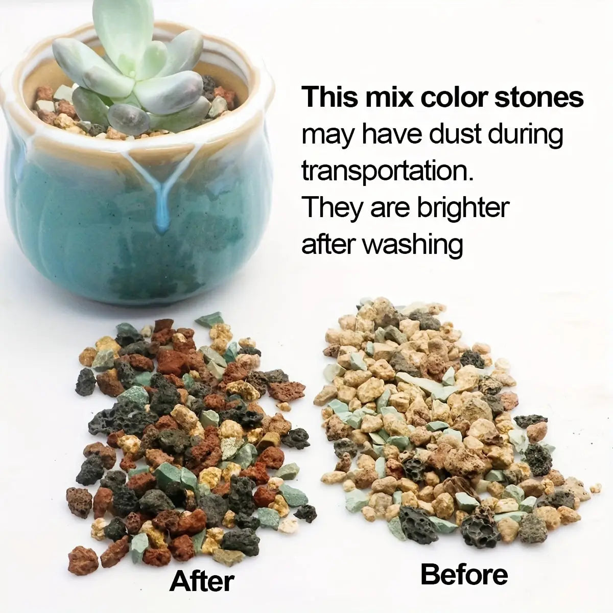 Petite pierre de couleur naturelle Le Coin Vert